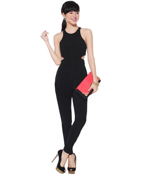 Love,Bonito（ラブボニート）の「Yolanda Jumpsuit（ワンピース/ドレス・レディース・Black/White・L/M/S/XL/XS）」の5枚目の写真