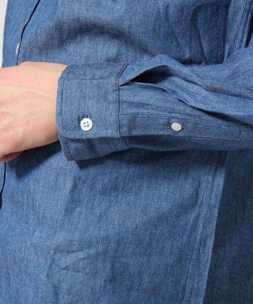 RAGEBLUE（レイジブルー）の「デニムシャツ長袖（トップス・メンズ・ライトブルー/ブルー/ネイビー・Ｓ/Ｍ/Ｌ）」の9枚目の写真