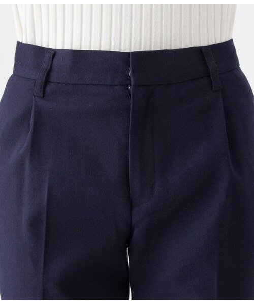 VIS（ビス）の「後ろゴムタッククロップドパンツ（パンツ・レディース・ブラック/ホワイト系/ネイビー/ネイビー系・S/M）」の8枚目の写真