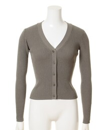 SNIDEL | リブニットカーディガン(トップス)