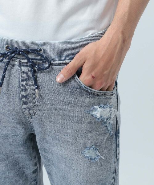 BAYFLOW（ベイフロー）の「≪予約≫ダメージデニムジョガーパンツ 23AW 