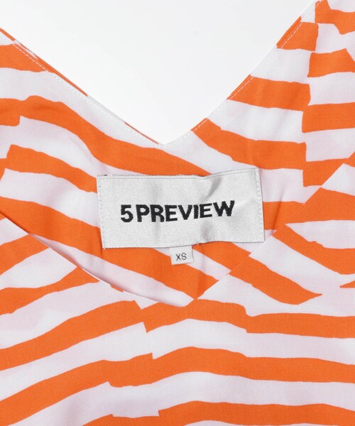 5PREVIEW(ファイブプレビュー)の「5PREVIEW LUSH Top∴(トップス・レディース・ORANGE/BLACK・XS)」の6枚目の写真