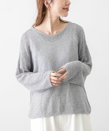 URBAN RESEARCH Sonny Label | 2WAYスラブヤーン透かしニットプルオーバー(ニット/セーター)