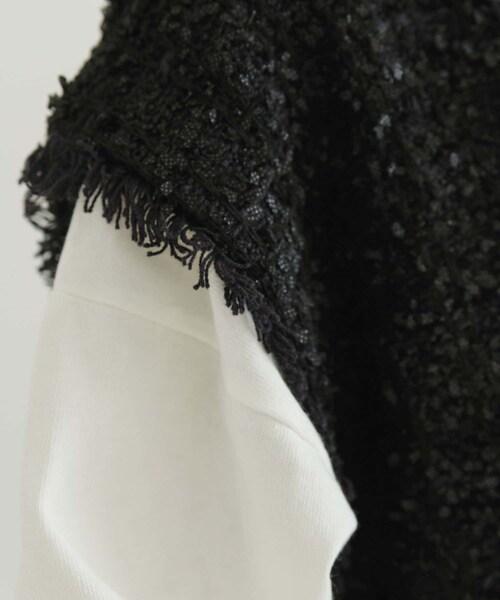 URBAN RESEARCH(アーバンリサーチ)の「ツイードニットベスト(トップス・レディース・BLACK/IVORY・FREE)」の3枚目の写真