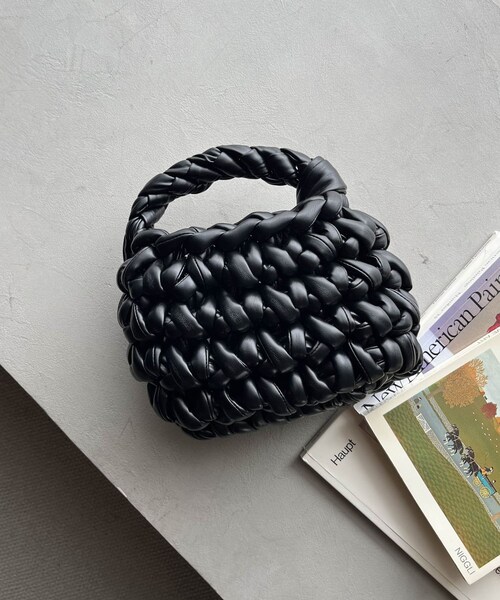 CAPRICIEUX LE'MAGE(カプリシューレマージュ)の「【ADD CULUMN/アドカラム】ONE MESH BASKET(バッグ・レディース・イエロー/ブラック・F)」の2枚目の写真