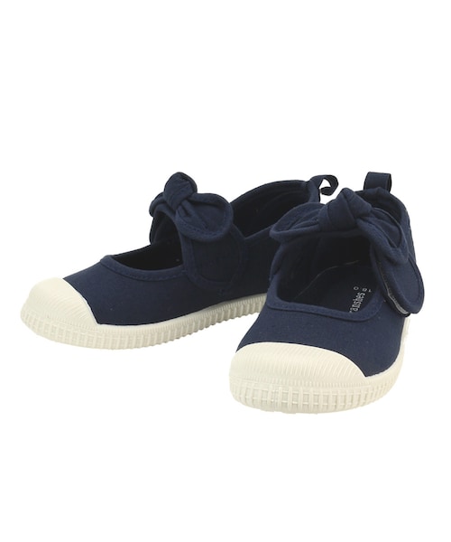 BRANSHES（ブランシェス）の「リボンバレエシューズ（バレエシューズ・キッズ・レッド/ピンク/ネイビーブルー・12.5cm～19cm）」の2枚目の写真