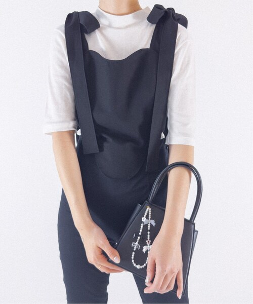 Charles Chaton（シャルルシャトン）の「Robert P.Miller sheer prib H/S tee（その他・ブラック/フリー）」の2枚目の写真