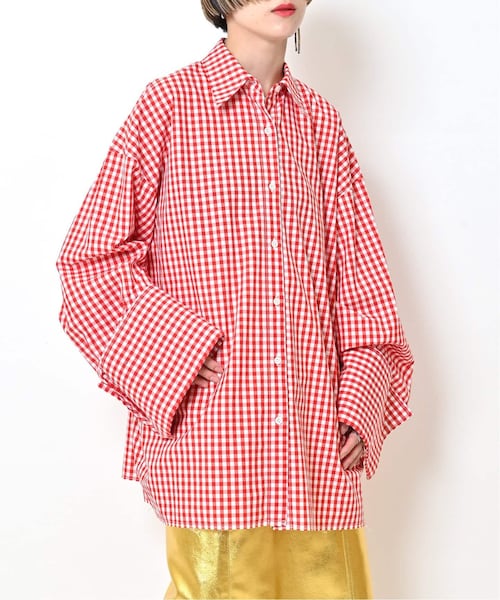 CITYSHOP(シティーショップ)の「《予約》BIG CUFFS シャツ(その他・ブラック/フリー)」の2枚目の写真