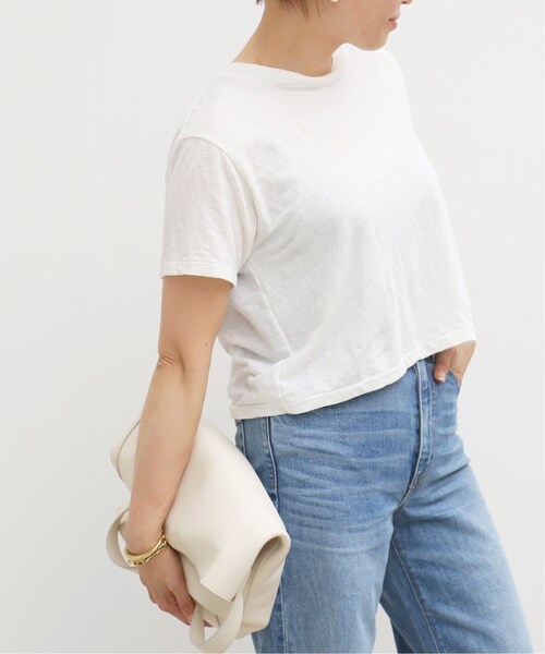 Deuxieme Classe LINENBASEショートTシャツ Deuxieme Classe（ドゥーズィエムクラス）の「LINEN BASE