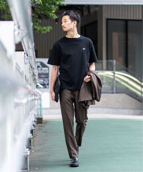 417 EDIFICE（フォーワンセブンエディフィス）の「《再入荷》【LACOSTE / ラコステ】別注 コットンリネンワッフルTシャツ（その他・ブラック/3/4/5/6）」の14枚目の写真