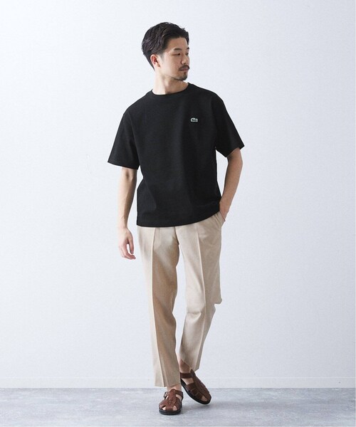 417 EDIFICE（フォーワンセブンエディフィス）の「《再入荷》【LACOSTE / ラコステ】別注 コットンリネンワッフルTシャツ（その他・ブラック/3/4/5/6）」の22枚目の写真