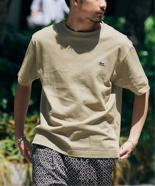 417 EDIFICE（フォーワンセブンエディフィス）の「《再入荷》【LACOSTE / ラコステ】別注 コットンリネンワッフルTシャツ（その他・ブラック/3/4/5/6）」の18枚目の写真