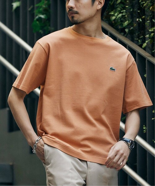 417 EDIFICE（フォーワンセブンエディフィス）の「《再入荷》【LACOSTE / ラコステ】別注 コットンリネンワッフルTシャツ（その他・ブラック/3/4/5/6）」の20枚目の写真