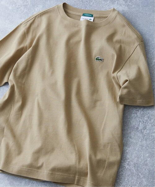 417 EDIFICE（フォーワンセブンエディフィス）の「《再入荷》【LACOSTE / ラコステ】別注 コットンリネンワッフルTシャツ（その他・ブラック/3/4/5/6）」の3枚目の写真