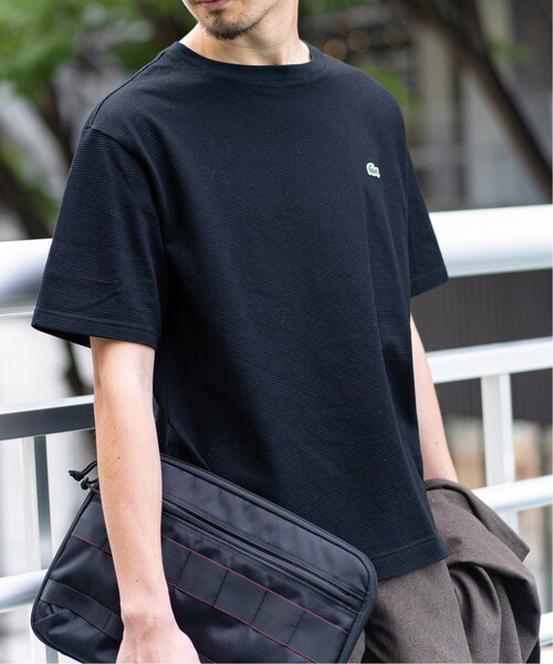 417 EDIFICE（フォーワンセブンエディフィス）の「《再入荷》【LACOSTE / ラコステ】別注 コットンリネンワッフルTシャツ（その他・ブラック/3/4/5/6）」の15枚目の写真