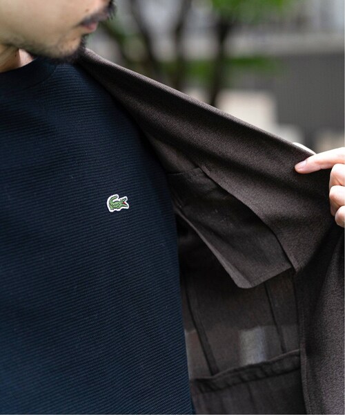 417 EDIFICE（フォーワンセブンエディフィス）の「《再入荷》【LACOSTE / ラコステ】別注 コットンリネンワッフルTシャツ（その他・ブラック/3/4/5/6）」の16枚目の写真