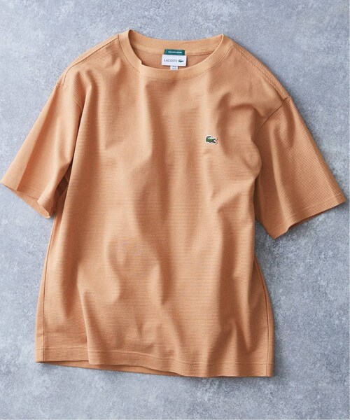417 EDIFICE（フォーワンセブンエディフィス）の「《再入荷》【LACOSTE / ラコステ】別注 コットンリネンワッフルTシャツ（その他・ブラック/3/4/5/6）」の5枚目の写真