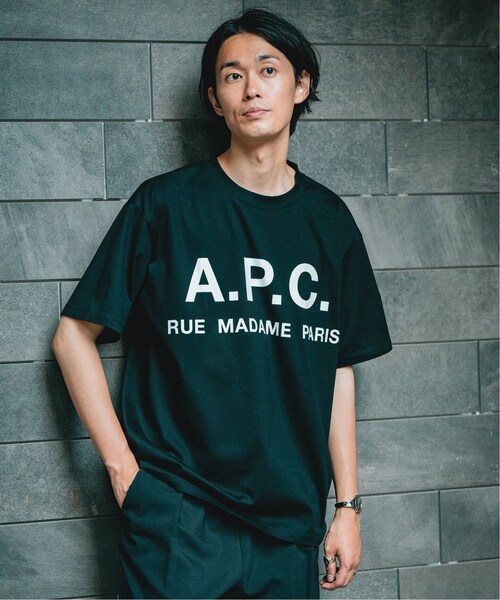 EDIFICE(エディフィス)の「《追加予約》【A.P.C. / アーペーセー】別注 オーバーサイズ ロゴプリント Tシャツ(その他・ブラック/S/M/L/XL)」の16枚目の写真