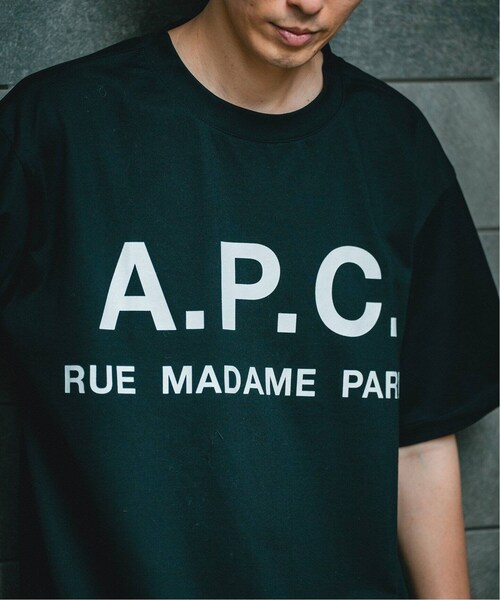 EDIFICE(エディフィス)の「《追加予約》【A.P.C. / アーペーセー】別注 オーバーサイズ ロゴプリント Tシャツ(その他・ブラック/S/M/L/XL)」の18枚目の写真