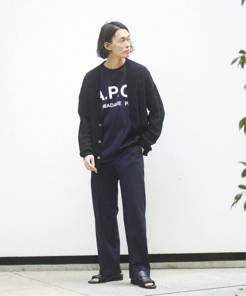 EDIFICE(エディフィス)の「《追加予約》【A.P.C. / アーペーセー】別注 オーバーサイズ ロゴプリント Tシャツ(その他・ブラック/S/M/L/XL)」の13枚目の写真