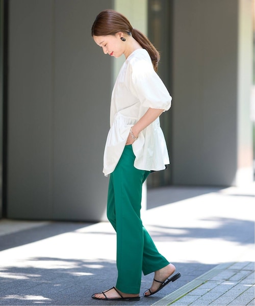 IENA イエナ　ギャザーハーフスリーブブラウス IENA（イエナ）の「ギャザーハーフスリーブブラウス（）」 - WEAR