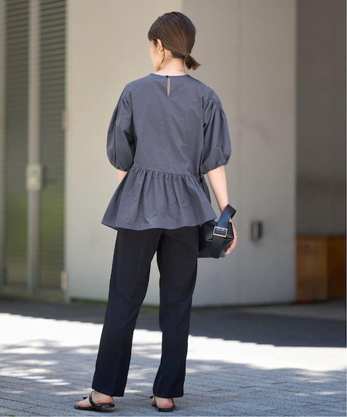 IENA イエナ　ギャザーハーフスリーブブラウス IENA（イエナ）の「ギャザーハーフスリーブブラウス（）」 - WEAR