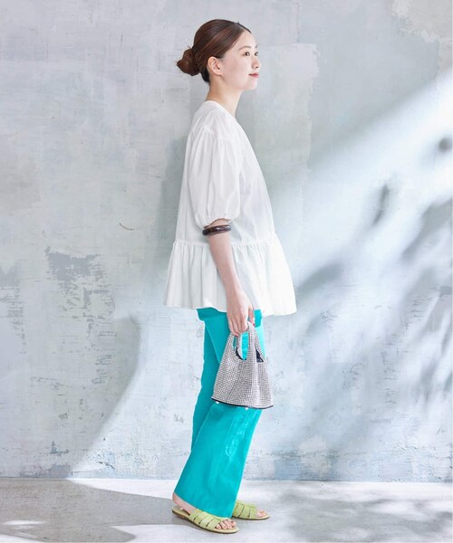 IENA（イエナ）の「ギャザーハーフスリーブブラウス（）」 - WEAR
