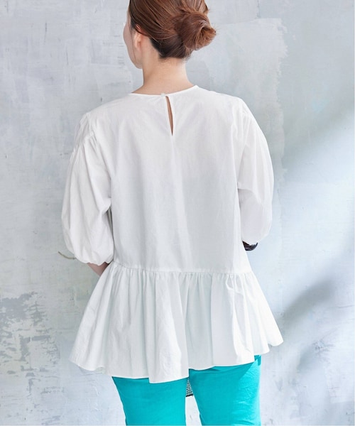 IENA イエナ　ギャザーハーフスリーブブラウス IENA（イエナ）の「ギャザーハーフスリーブブラウス（）」 - WEAR