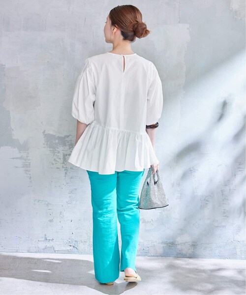 IENA イエナ　ギャザーハーフスリーブブラウス IENA（イエナ）の「ギャザーハーフスリーブブラウス（）」 - WEAR