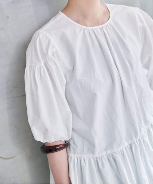 IENA（イエナ）の「ギャザーハーフスリーブブラウス（）」 - WEAR