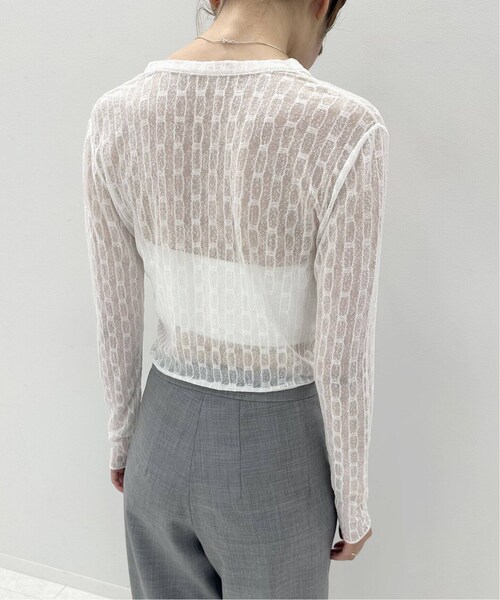 EDIT. FOR LULU（エディットフォールル）の「ストライプVネックレースカーデ（その他・ブラック/フリー）」の17枚目の写真