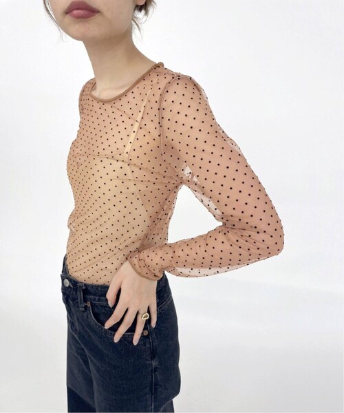 EDIT. FOR LULU（エディットフォールル）の「《追加》ドットチュールトップス（その他・ブラック/フリー）」の15枚目の写真