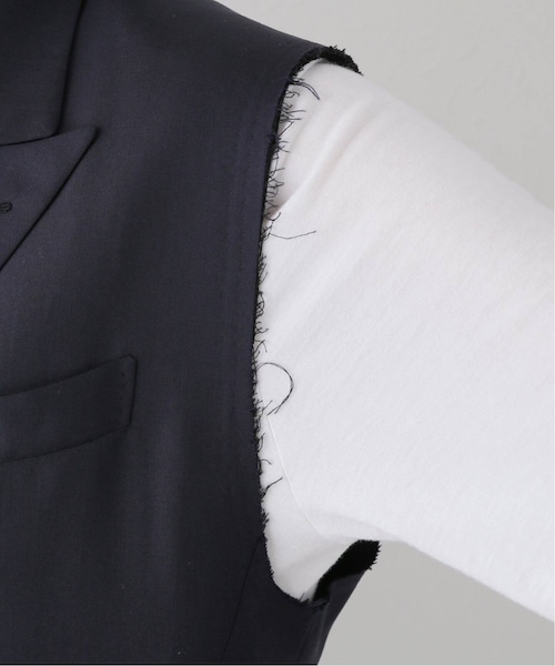 MUSE de Deuxieme classe（ミューズデドゥーズィエムクラス）の「【BOWTE/バウト】POPLIN SLEEVELESS ジャケット（その他・ネイビー/フリー）」の15枚目の写真