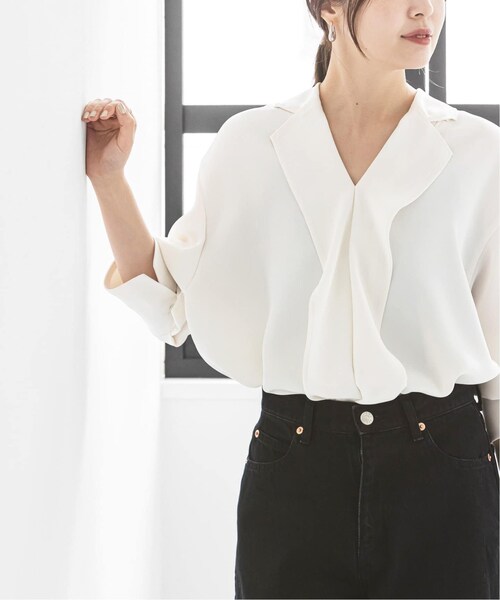 Noble（ノーブル）の「《WEB限定追加予約》エステルダブルクロステーラードブラウス（その他・ホワイト/フリー）」の3枚目の写真