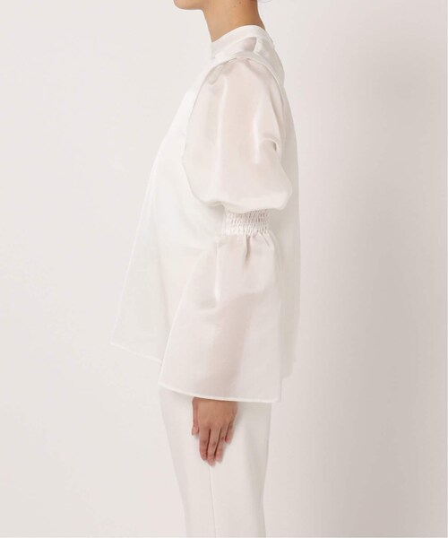 Noble（ノーブル）の「《予約》ブライトシアーフレアスリーブブラウス（その他・ホワイト/フリー）」の16枚目の写真