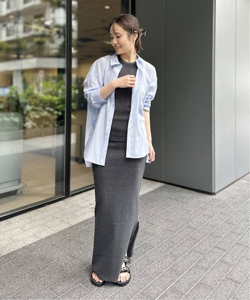 Noble（ノーブル）の「《追加予約》シルキーコットン カラーシャツ 2（その他・ブラウン/フリー）」の12枚目の写真