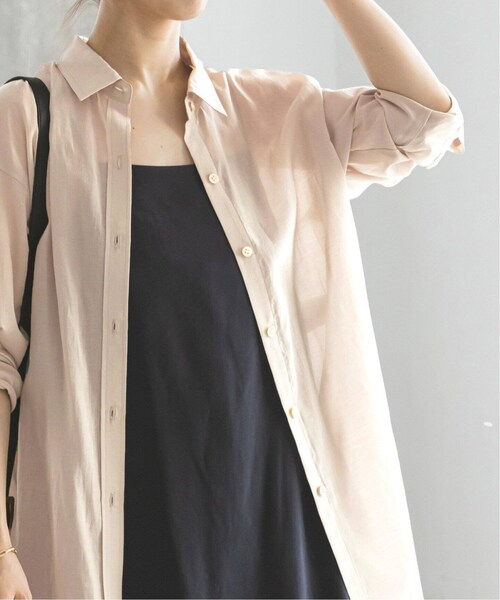 Noble（ノーブル）の「《追加予約》シルキーコットン カラーシャツ 2（その他・ブラウン/フリー）」の10枚目の写真