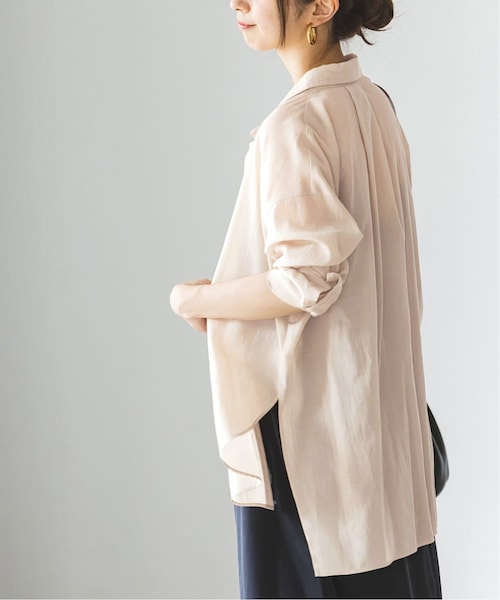 Noble（ノーブル）の「《追加予約》シルキーコットン カラーシャツ 2（その他・ブラウン/フリー）」の11枚目の写真