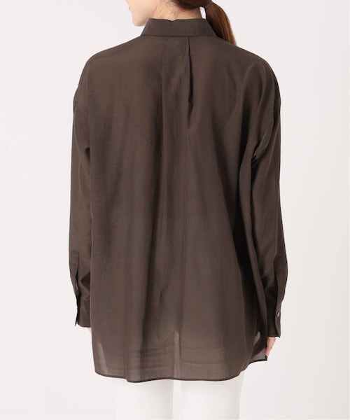 Noble（ノーブル）の「《追加予約》シルキーコットン カラーシャツ 2（その他・ブラウン/フリー）」の17枚目の写真
