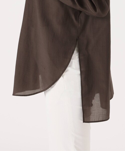 Noble（ノーブル）の「《追加予約》シルキーコットン カラーシャツ 2（その他・ブラウン/フリー）」の21枚目の写真