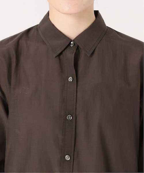 Noble（ノーブル）の「《追加予約》シルキーコットン カラーシャツ 2（その他・ブラウン/フリー）」の18枚目の写真