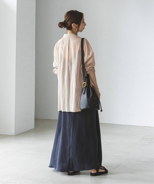 Noble（ノーブル）の「《追加予約》シルキーコットン カラーシャツ 2（その他・ブラウン/フリー）」の9枚目の写真