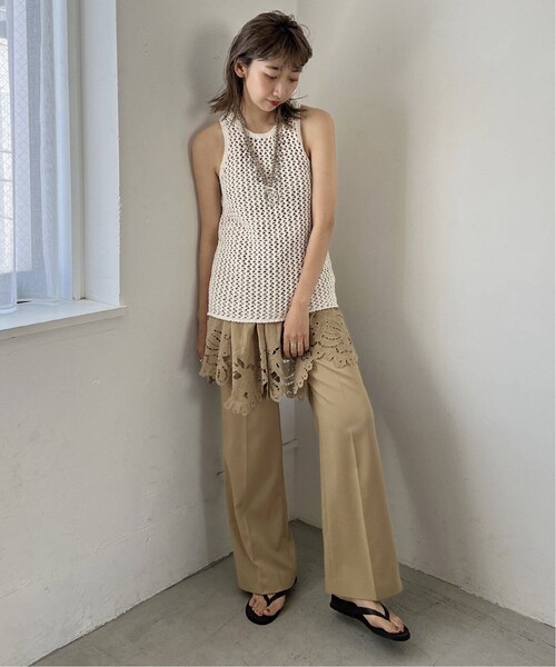 plage プラージュ RAMIE COTTON EMBRO キャミ plage(プラージュ)の「RAMIE COTTON EMBRO キャミ()」 - WEAR