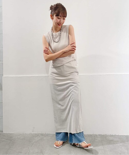 plage(プラージュ)の「COTTON LINEN SHEER N/S Tシャツ(その他・ブラック/フリー)」の8枚目の写真