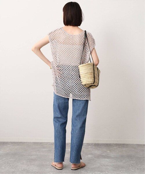 SLOBE IENA（スローブイエナ）の「カラーメッシュニットプルオーバー（その他・グリーン/フリー）」の16枚目の写真