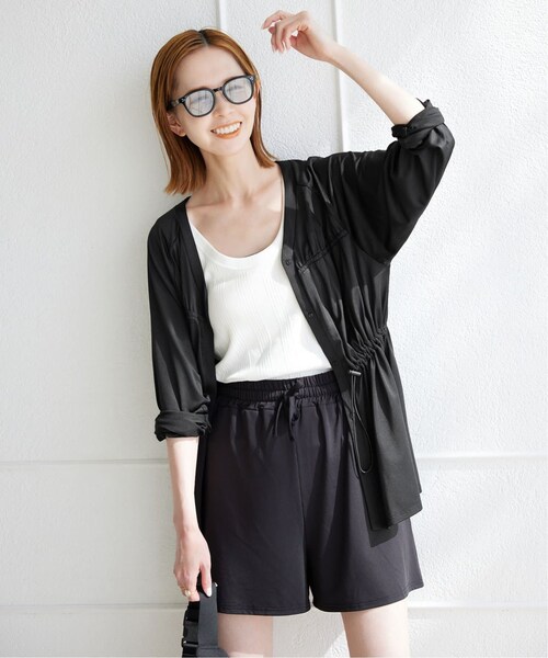 SLOBE IENA(スローブイエナ)の「ギャザーラッシュガード(その他・ブラック/フリー)」の6枚目の写真