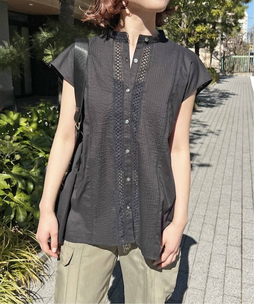 Spick & Span（スピックアンドスパン）の「≪追加≫ケミカルレーススタンドカラーブラウス（その他・ブラック/フリー）」の13枚目の写真