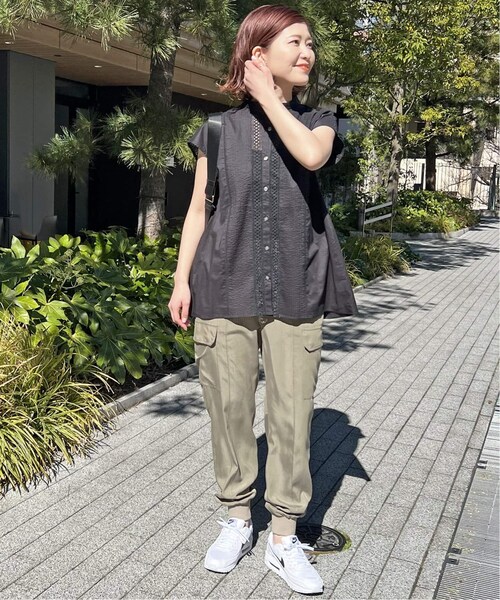 Spick & Span（スピックアンドスパン）の「≪追加≫ケミカルレーススタンドカラーブラウス（その他・ブラック/フリー）」の3枚目の写真