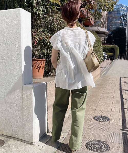 Spick & Span（スピックアンドスパン）の「≪追加≫ケミカルレーススタンドカラーブラウス（その他・ブラック/フリー）」の21枚目の写真