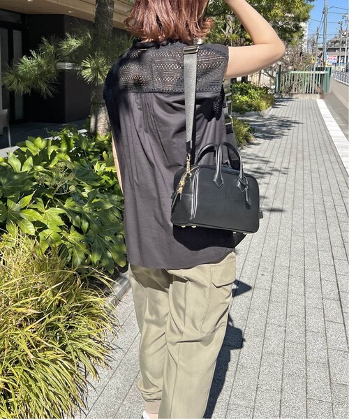 Spick & Span（スピックアンドスパン）の「≪追加≫ケミカルレーススタンドカラーブラウス（その他・ブラック/フリー）」の9枚目の写真